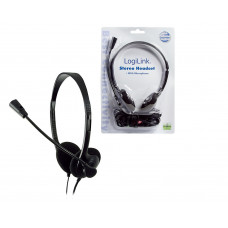 LogiLink Stereo Headset met Microphone Easy zwart