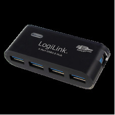 LogiLink 4 Port Hub, USB 3.0 actief zwart