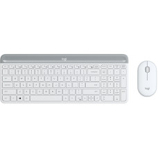 Logitech Slim Wireless Combo MK470 keyboard RF Wireless QWERTY US International White