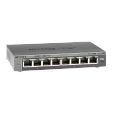 NETGEAR GS108E Managed Gigabit Ethernet (10/100/1000) Black