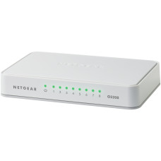 Netgear GS208 Gigabit Ethernet (10/100/1000) White
