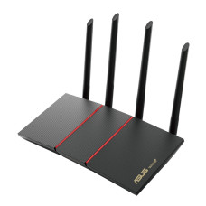 ASUS RT-AX55 wireless router Gigabit Ethernet Dual-band (2.4 GHz / 5 GHz) 4G Black